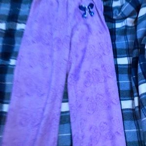 Purple butterfly soft pj pants